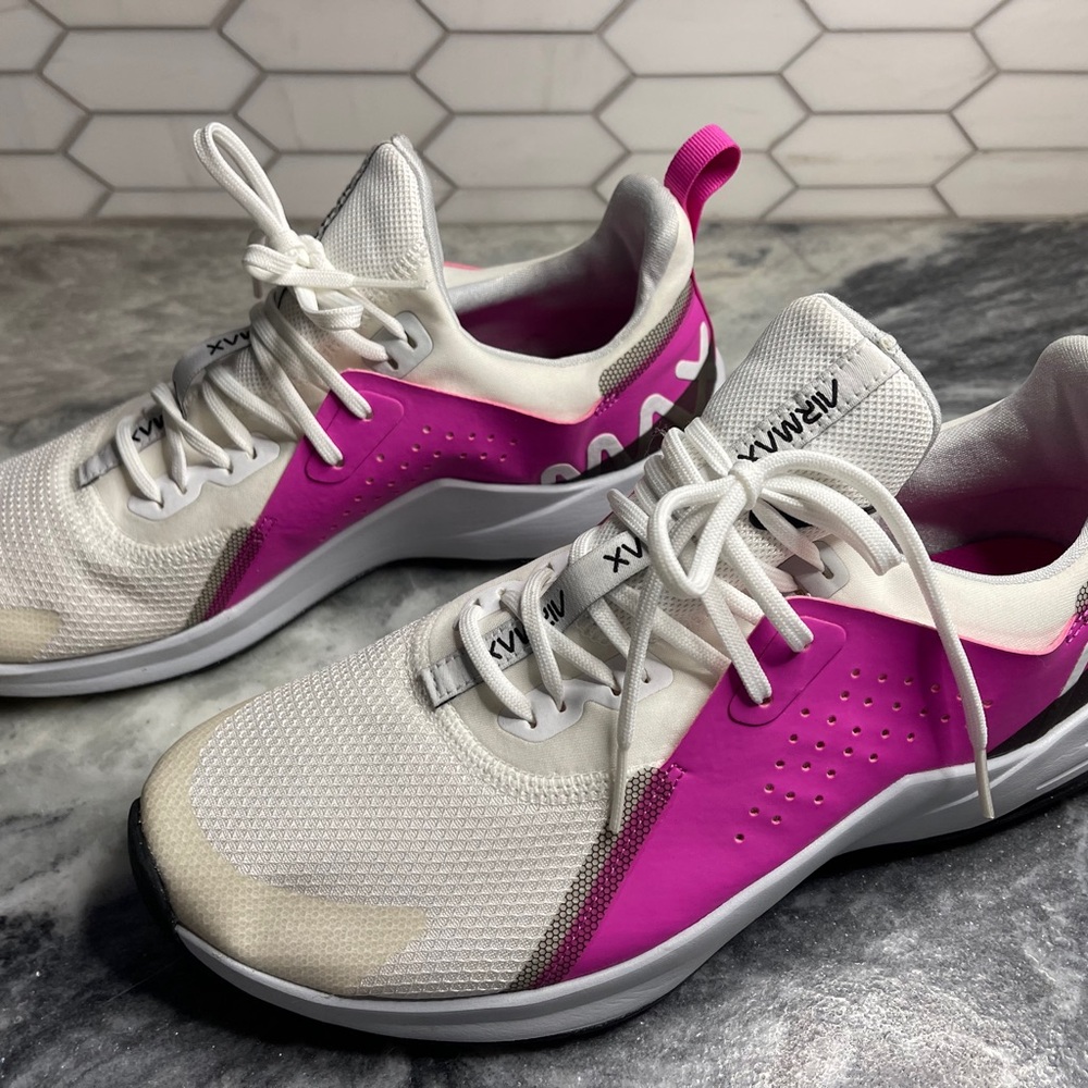 Nike Air Max Bella TR3 White and Pink Athletic Sneakers